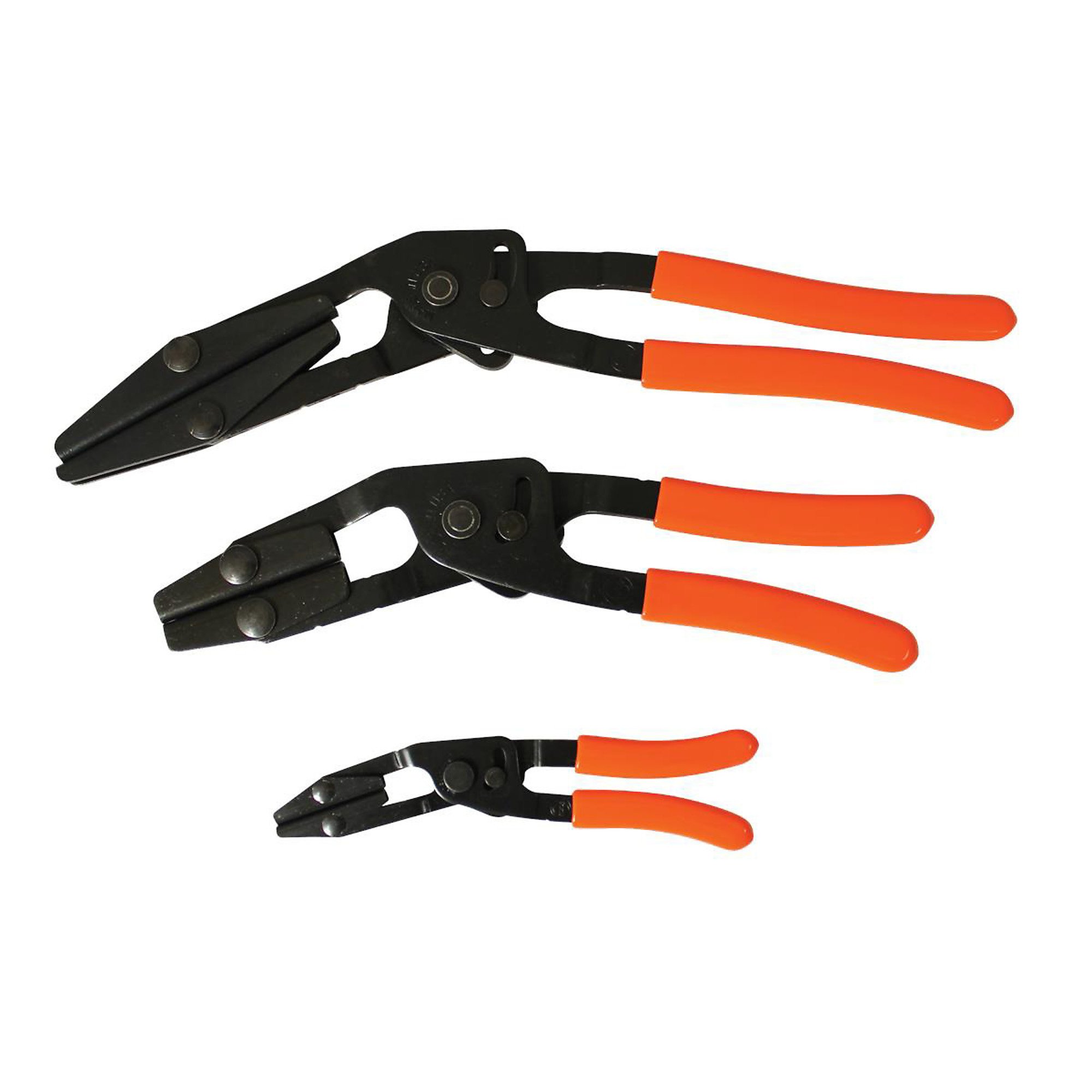 Lang Tools Hose Pinch Off Pliers Set — 3-Pc., Small, Medium, Large, Plastic Pouch, Model# KAS1500